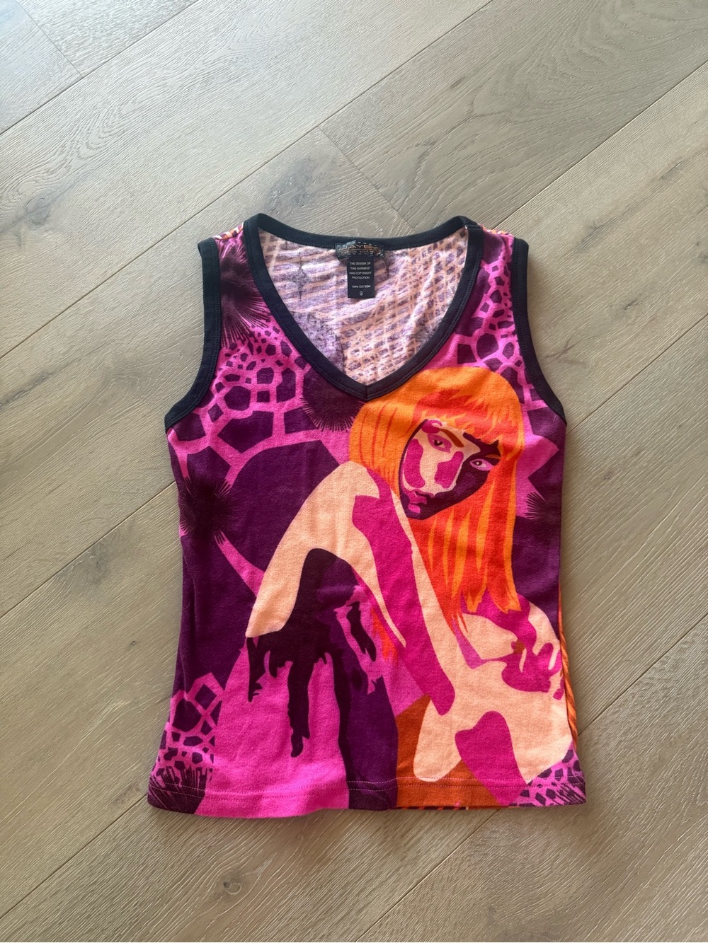 Hayes Deadstock Y2K Sleeveless V-Neck Tank Top